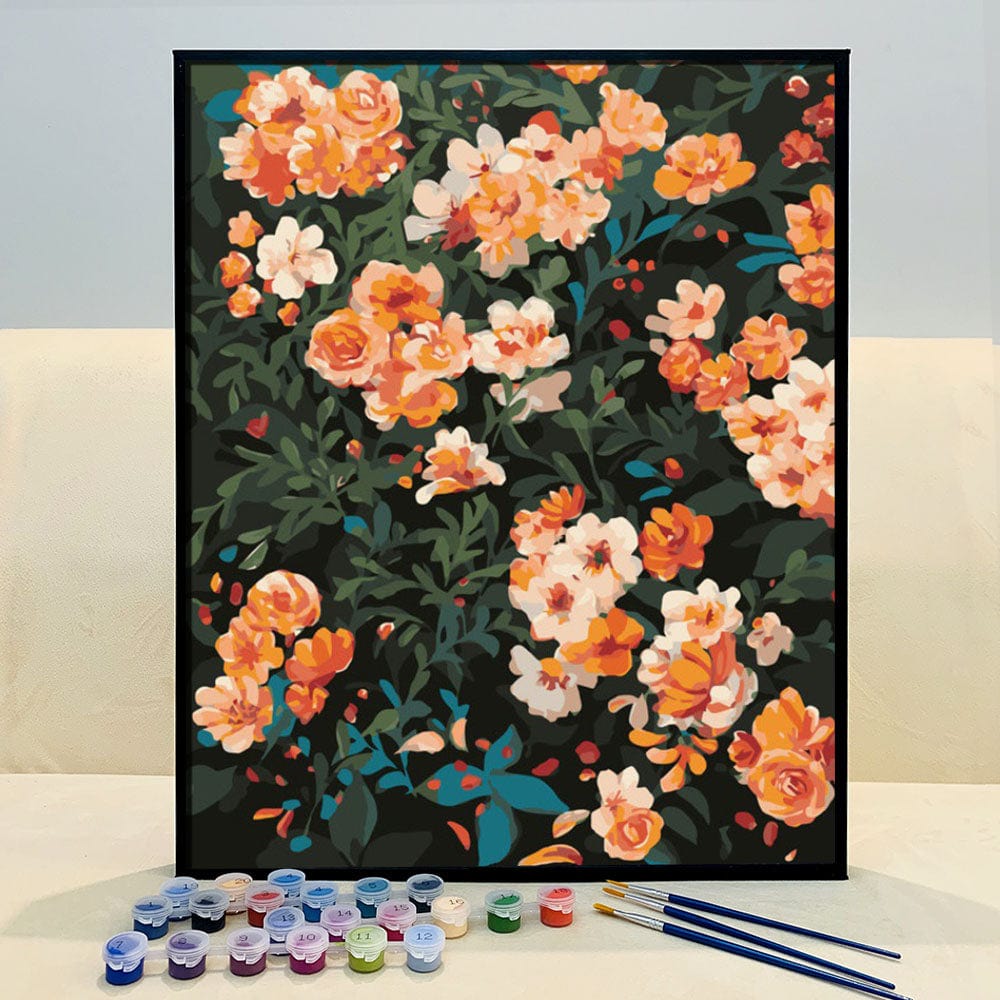 Unwind and De-stress with ColourMost™ DIY Painting By Numbers - Flowers Of Life(16"x20")