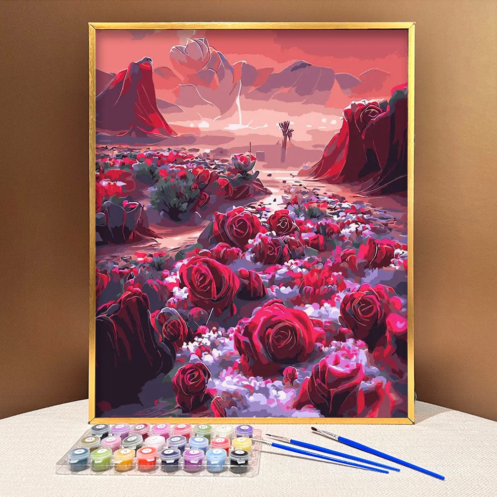 ColourMost™ DIY Painting By Numbers - Rose in the Ravine (16"x20")