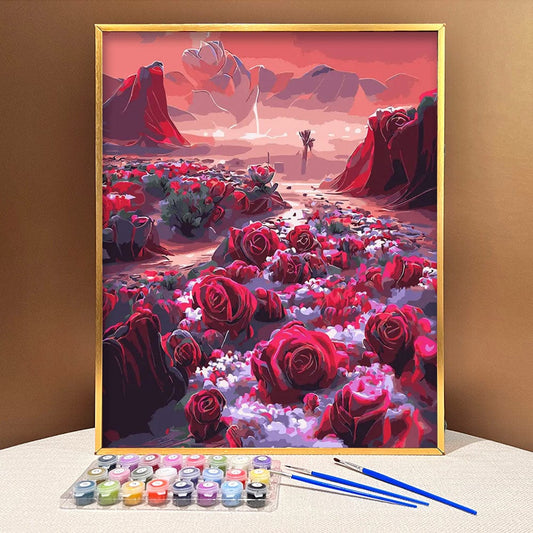 ColourMost™ DIY Painting By Numbers - Rose in the Ravine (16"x20")