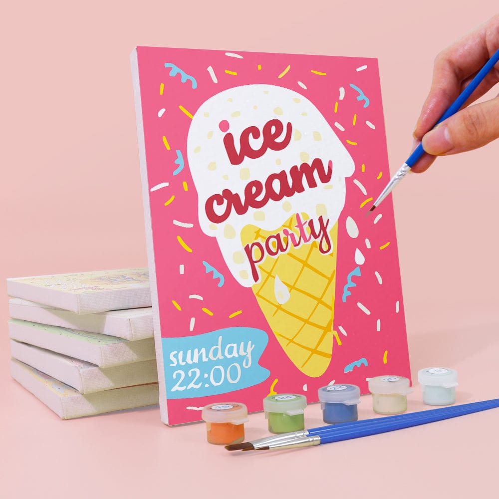 6 Mini Paintings – Summer Vibes Poster Set (5.9” x 7.9” / 15 x 20 cm)