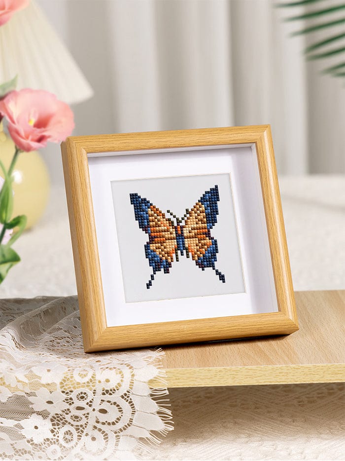 ColourMost™ Mini Diamond Painting Series #05: 'Butterfly Bliss 1' - Frameless 9-in-1 Set (6"x7" / 15x18cm)