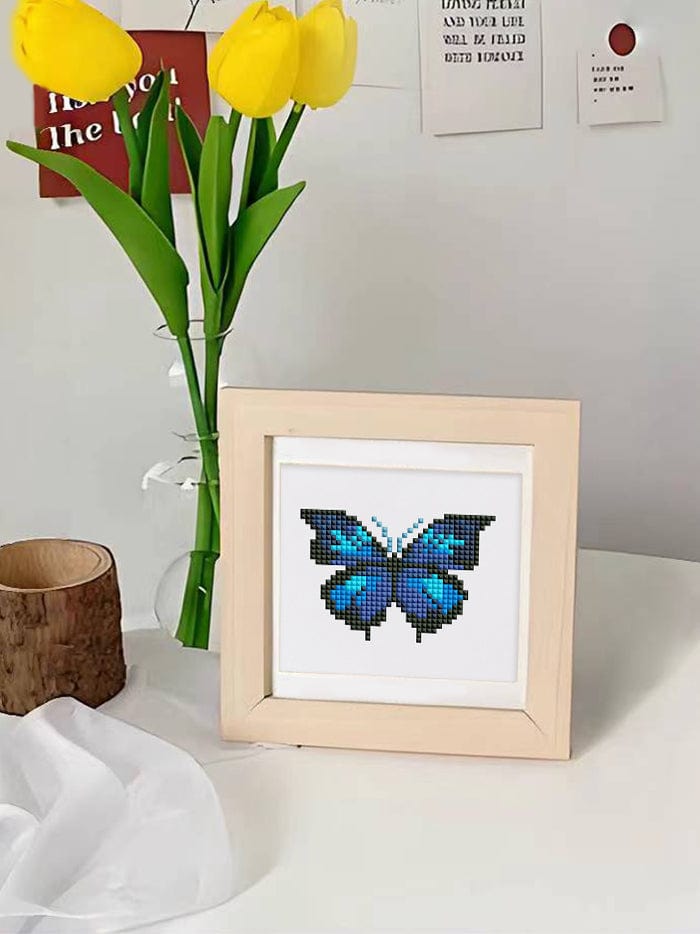 ColourMost™ Mini Diamond Painting Series #05: 'Butterfly Bliss 1' - Frameless 9-in-1 Set (6"x7" / 15x18cm)