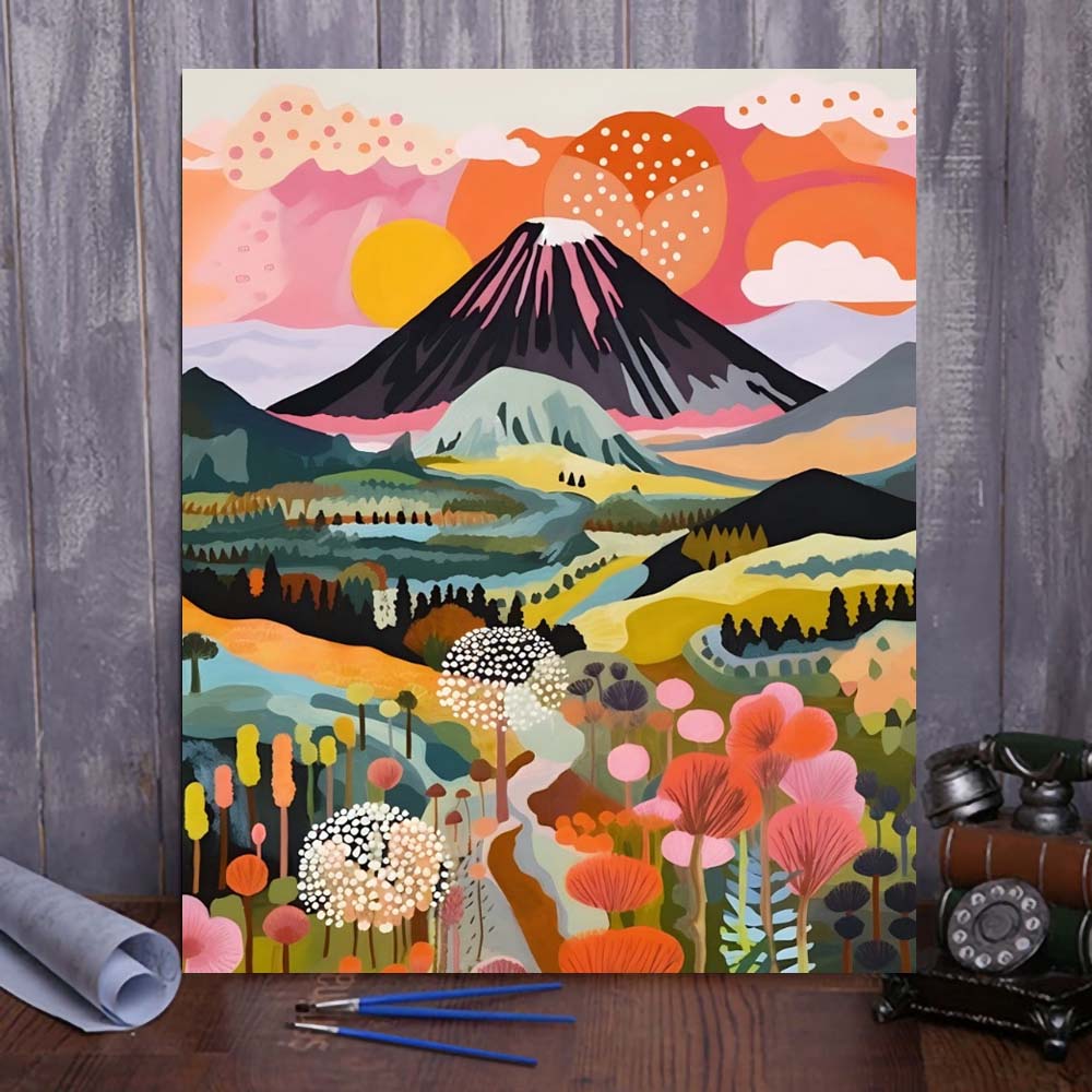 "Colorful Yellowstone" Series by ColourMost™ #01 - 'Nova' | Original Paint by Numbers (16"x20" / 40x50cm) | Also ship to UK, CA, AU, and NZ