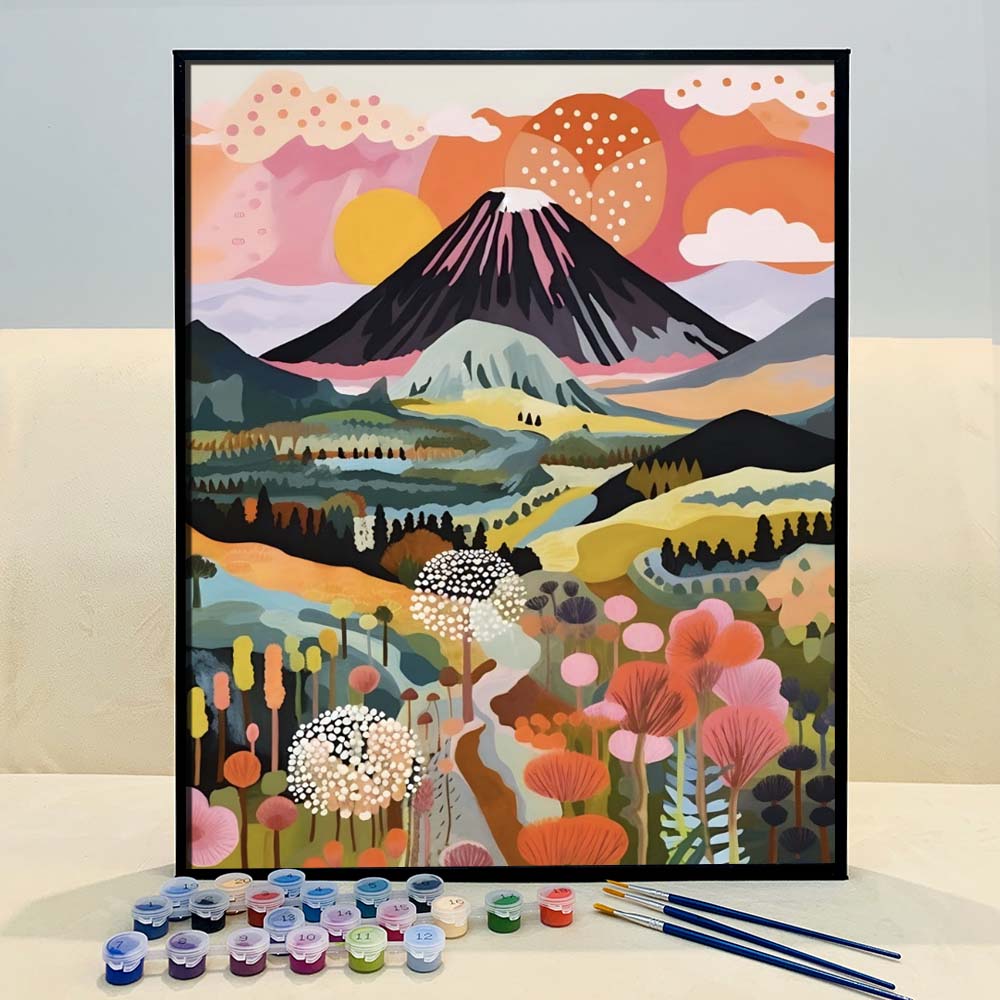 "Colorful Yellowstone" Series by ColourMost™ #01 - 'Nova' | Original Paint by Numbers (16"x20" / 40x50cm) | Also ship to UK, CA, AU, and NZ