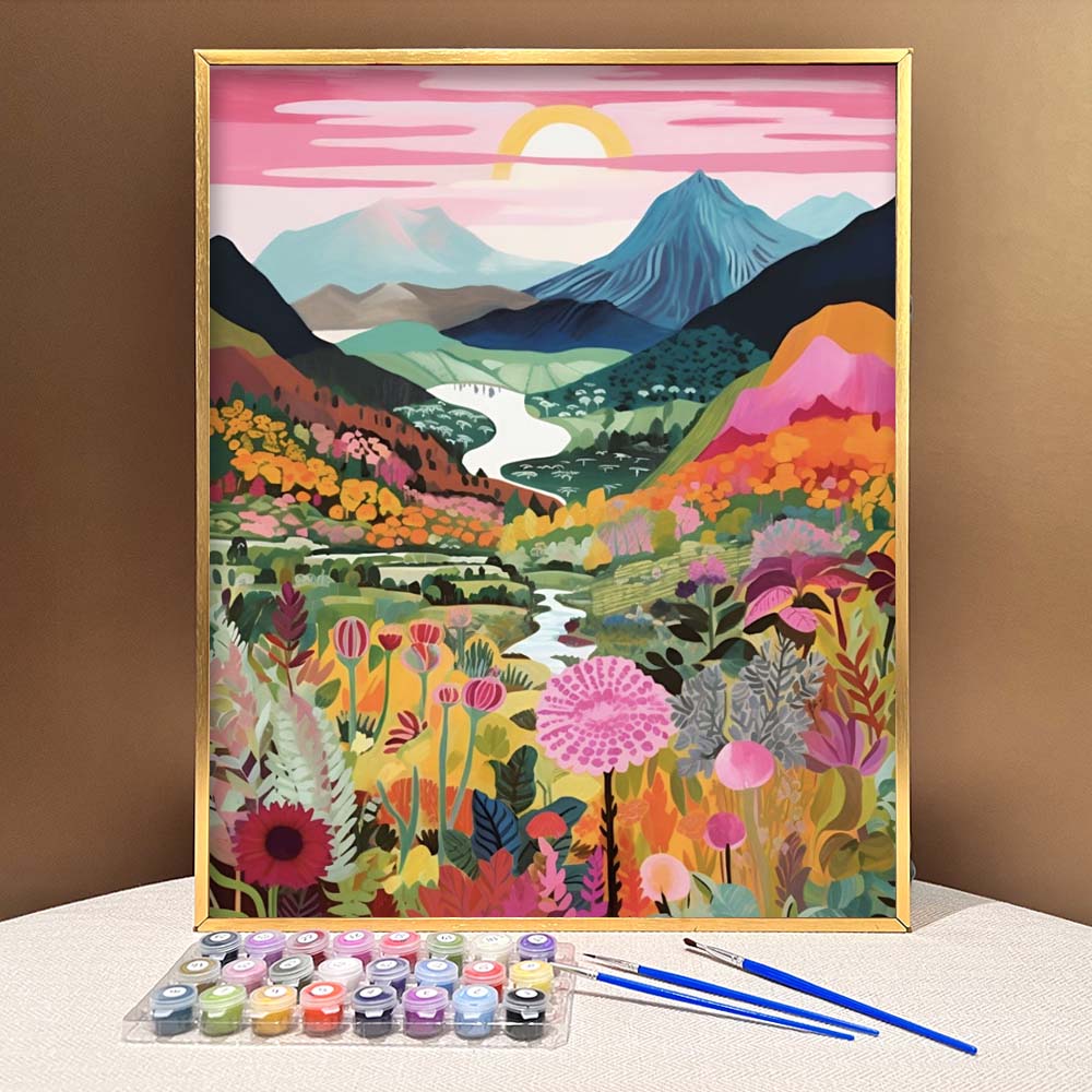 "Colorful Mountains" Series by ColourMost™ #10 | Original Paint by Numbers | Also ship to UK, CA, AU, and NZ