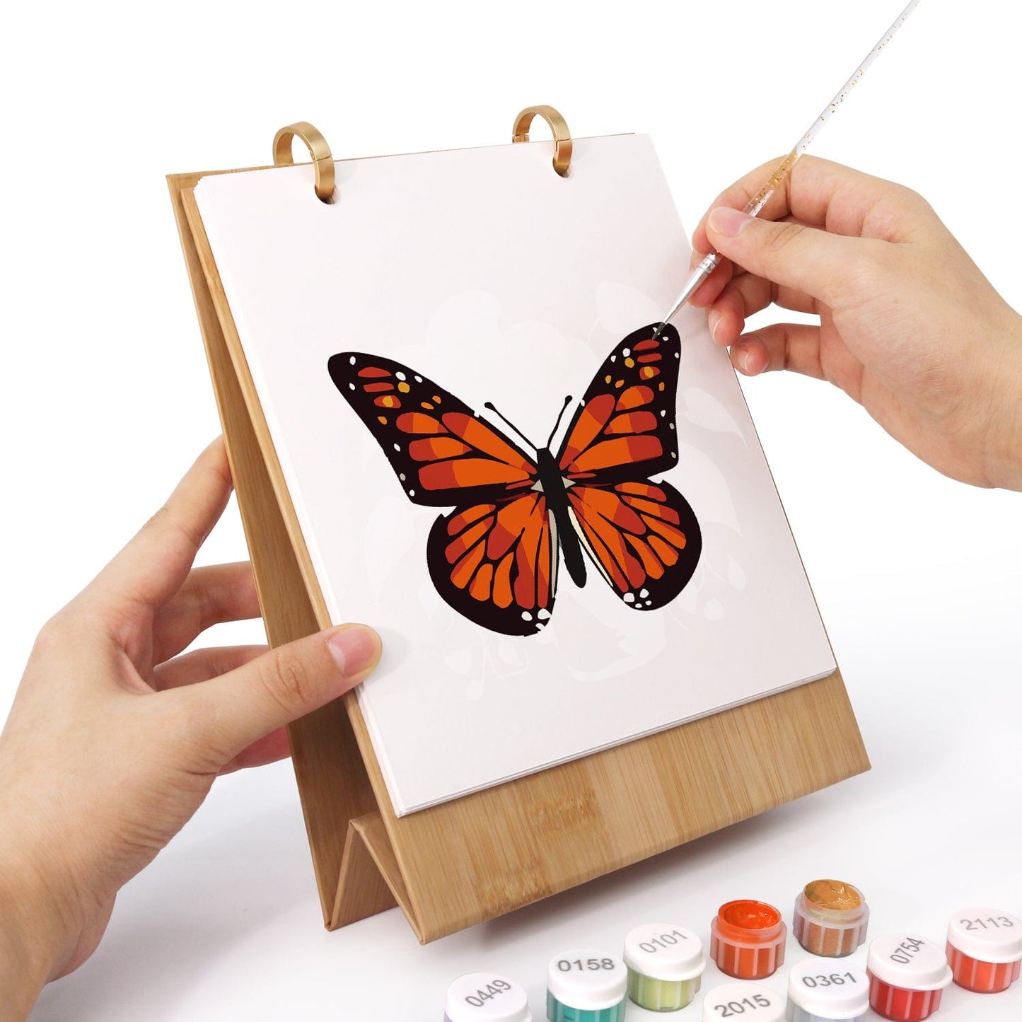 ColourMost™ 2026 Desk Calendar Series – Butterflies /Paint by Numbers(18.2cm x 22.5cm)