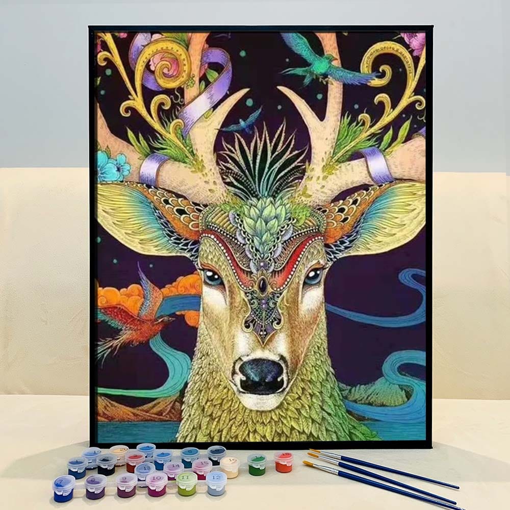 ColourMost™ DIY Painting By Numbers -Deer head (16"x20")