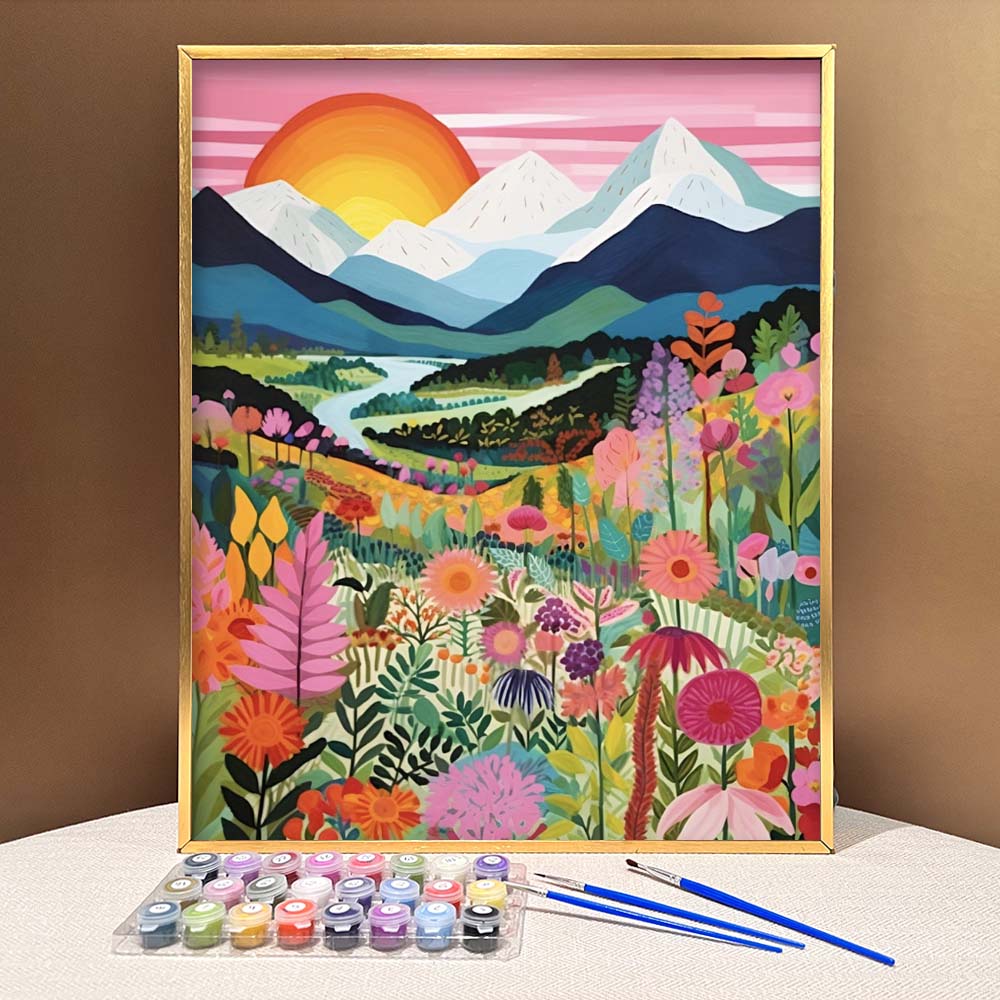 "Colorful Mountains" Series by ColourMost™ #11 | Original Paint by Numbers | Also ship to UK, CA, AU, and NZ