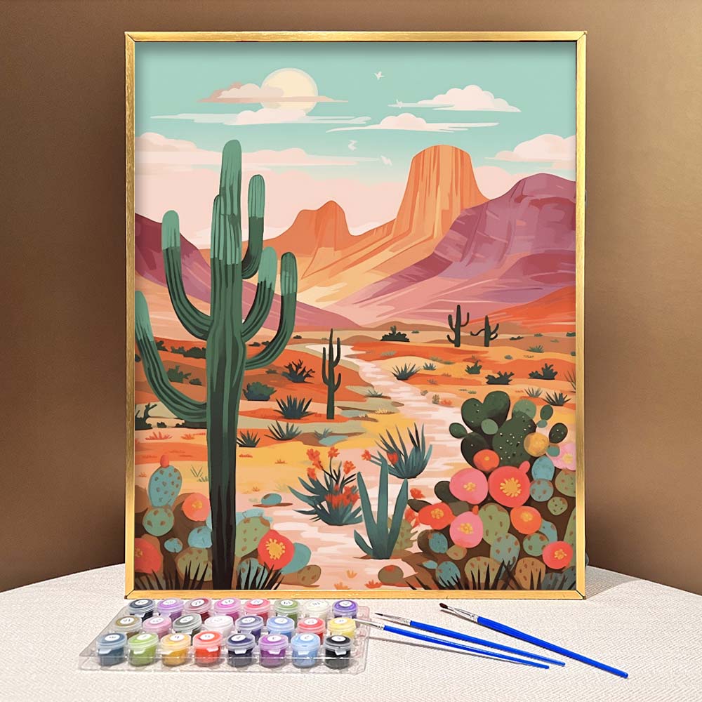 "Vivid Deserts" Series by ColourMost™ #11 | Original Paint by Numbers