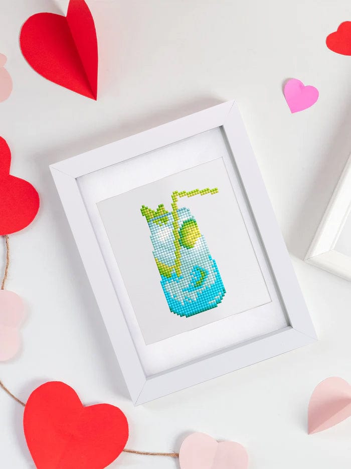 ColourMost™ Mini Diamond Painting Series #01: 'Summer Drinks' - Frameless 12-in-1 Set (6"x7" / 15x18cm)