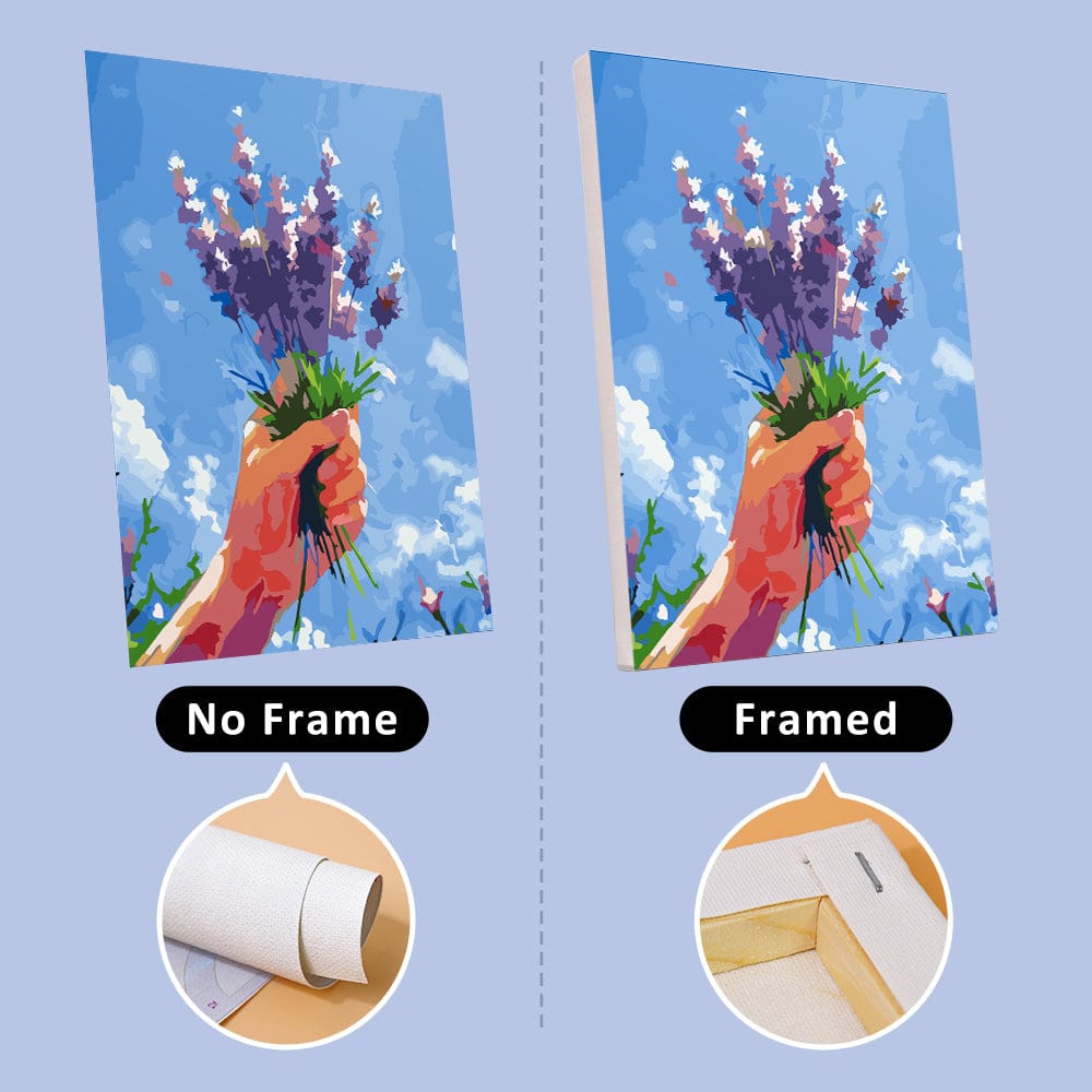 6 Mini Paintings – Flowers to the Sky Set (5.9” x 7.9” / 15 x 20 cm)