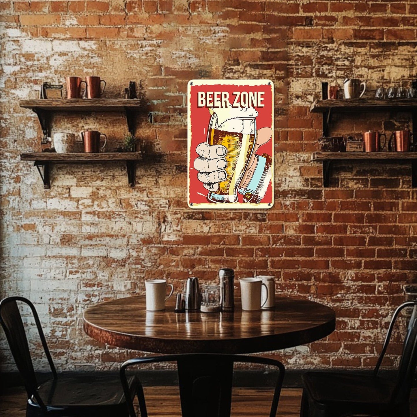 ColourMost™ Metal Bar/Posters Art Paint By Numbers- Beer Zone Cheers #03 (20x30cm /7.8"x11.8")