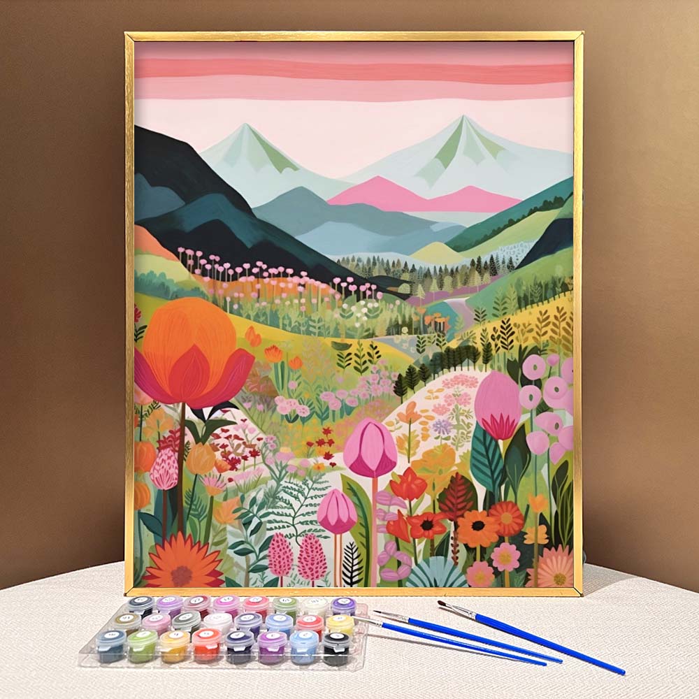 "Colorful Mountains" Series by ColourMost™ #12 | Original Paint by Numbers | Also ship to UK, CA, AU, and NZ