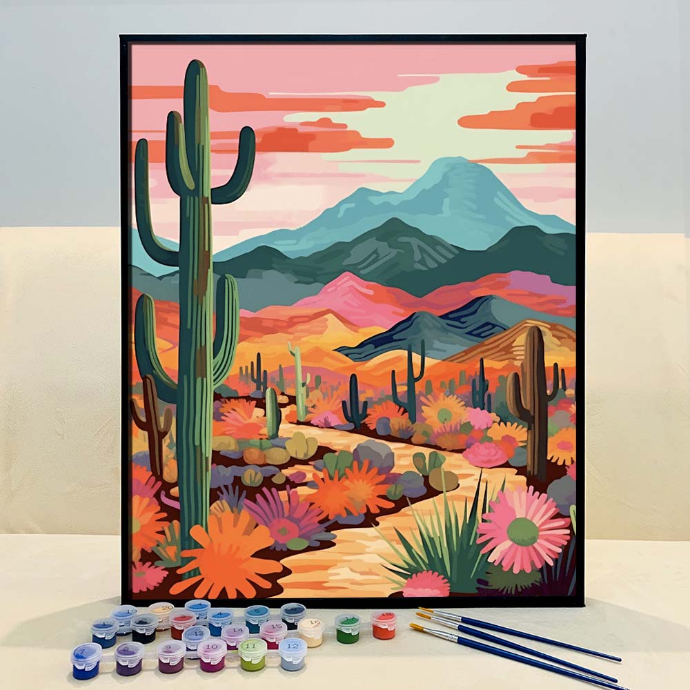 "Vivid Deserts" Series by ColourMost™ #13 | Original Paint by Numbers