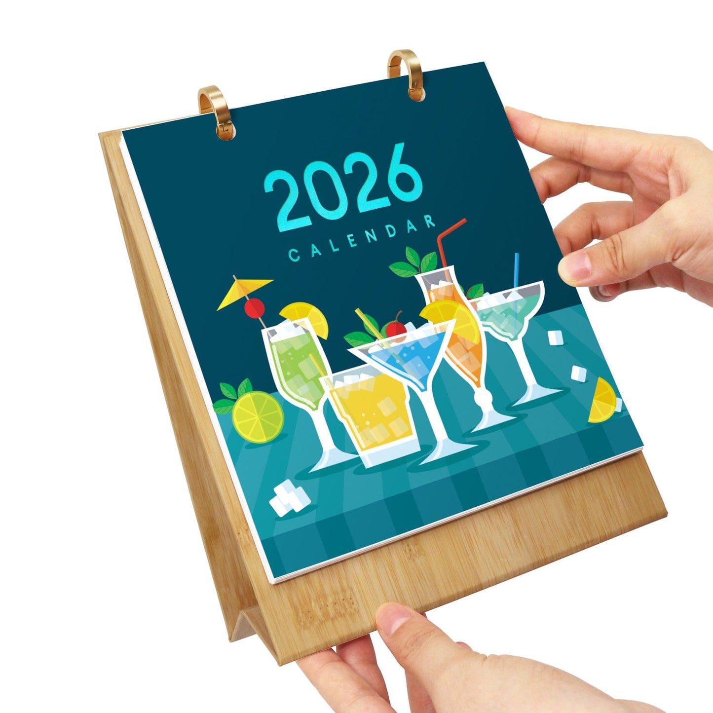 ColourMost™ 2026 Desk Calendar Series – Cocktails /Paint by Numbers(18.2cm x 22.5cm)