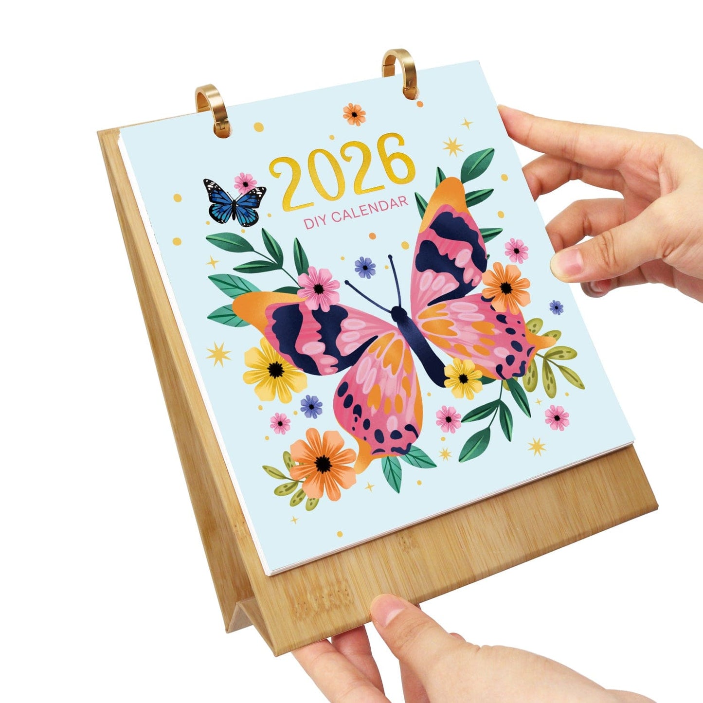 ColourMost™ 2026 Desk Calendar Series – Butterflies /Paint by Numbers(18.2cm x 22.5cm)