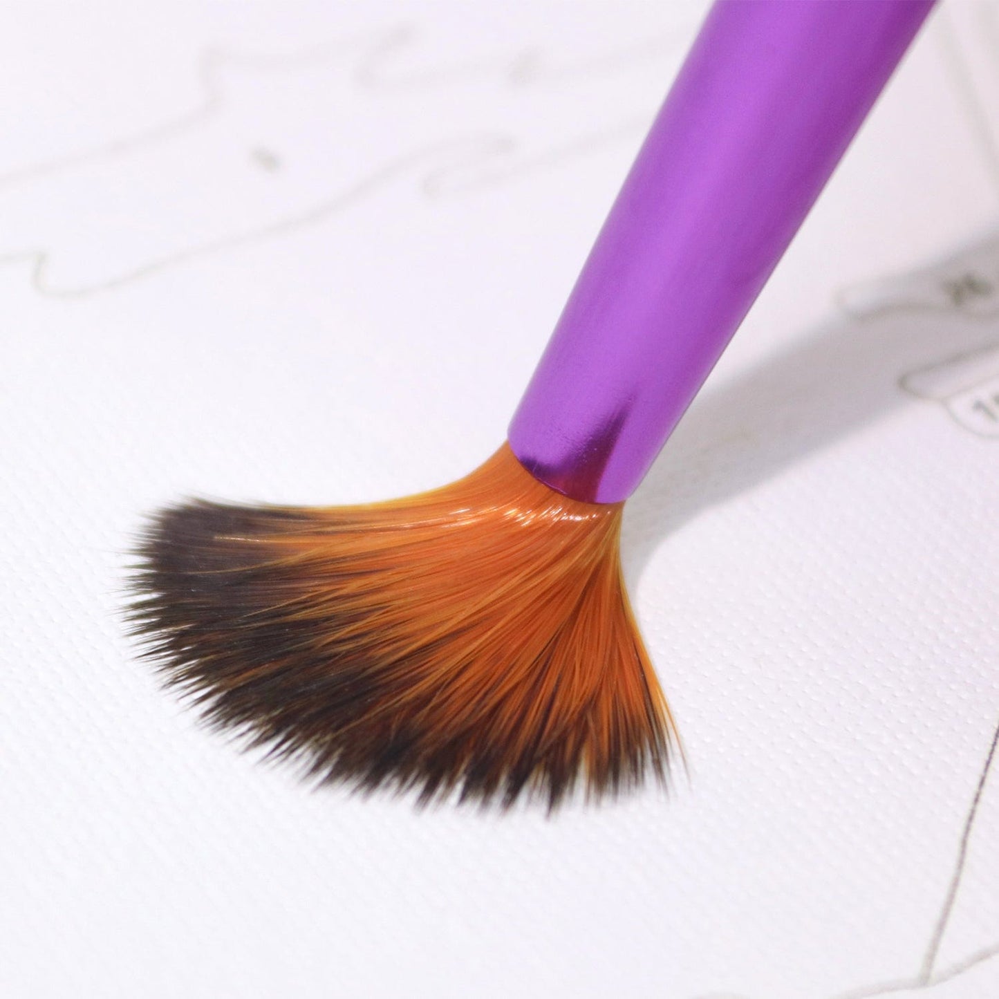Professional Handmade 12 PCS Round Paint Brushes Set, Artist Brush for Acrylic Watercolor Oil Painting