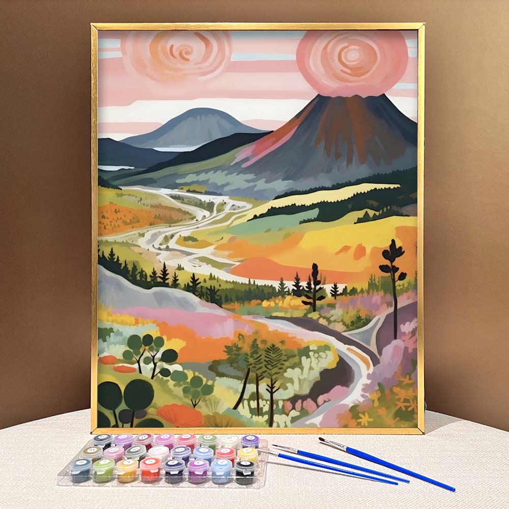 "Colorful Yellowstone" Series by ColourMost™ #13 - 'Reverie' | Original Paint by Numbers (16"x20" / 40x50cm) | Also ship to UK, CA, AU, and NZ