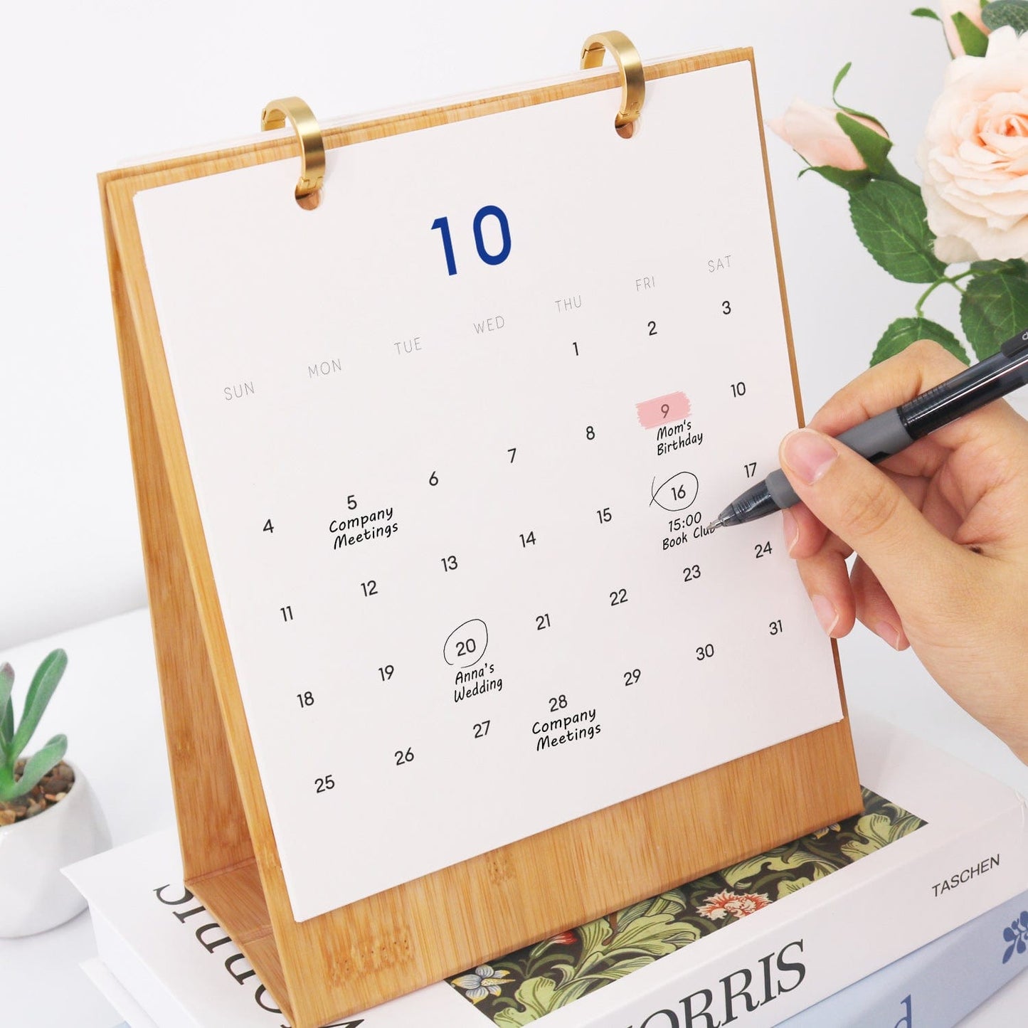 ColourMost™ 2026 Desk Calendar Series – Butterflies /Paint by Numbers(18.2cm x 22.5cm)