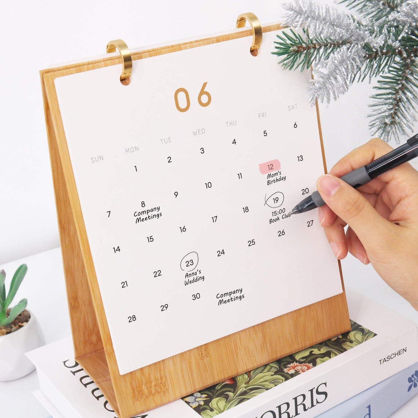 ColourMost™ 2026 Desk Calendar Series – Christmas Carnival /Paint by Numbers(18.2cm x 22.5cm)