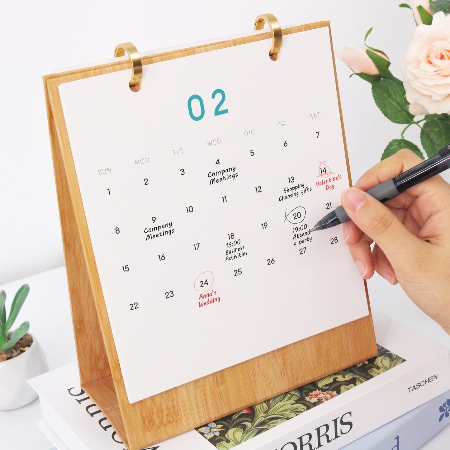 ColourMost™ 2026 Desk Calendar Series – Cocktails /Paint by Numbers(18.2cm x 22.5cm)