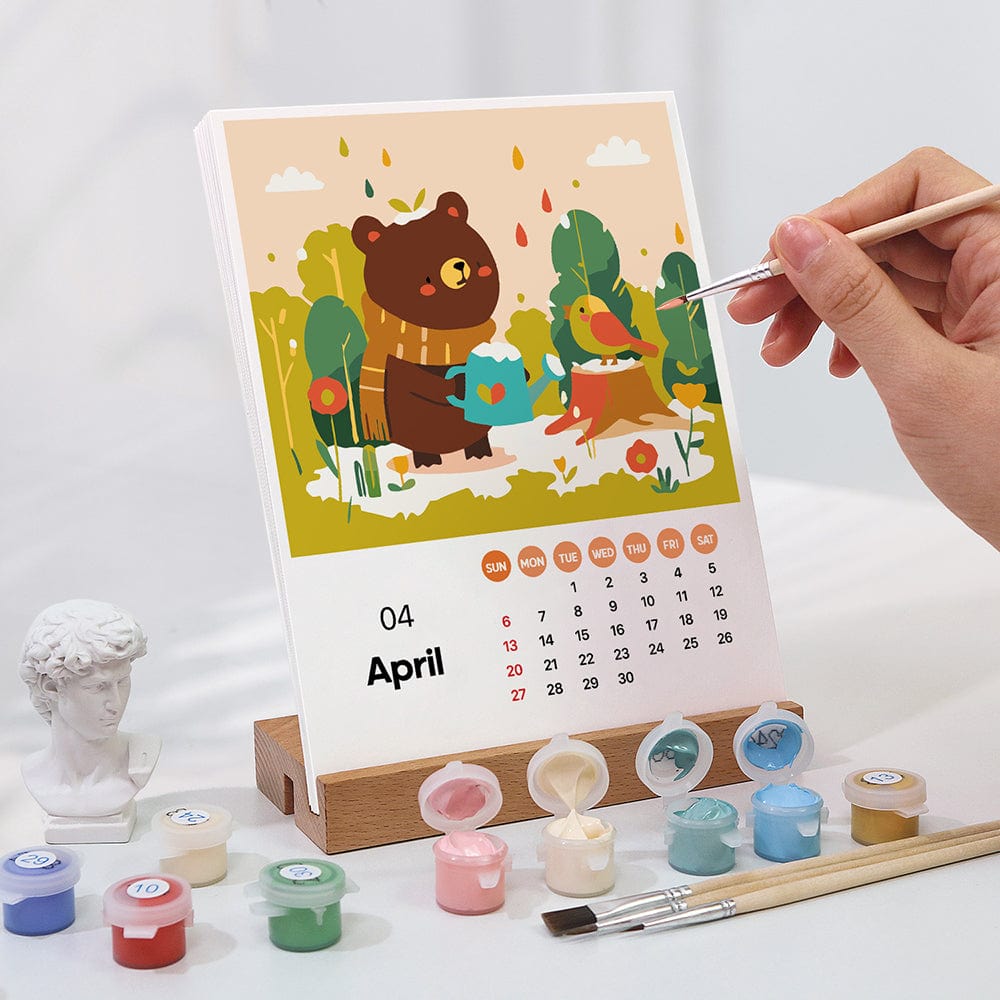 ColourMost™ 2026 Calendar Series – World Scenic Spots / Animal Series /Paint by Numbers(28.3cm x 21cm)