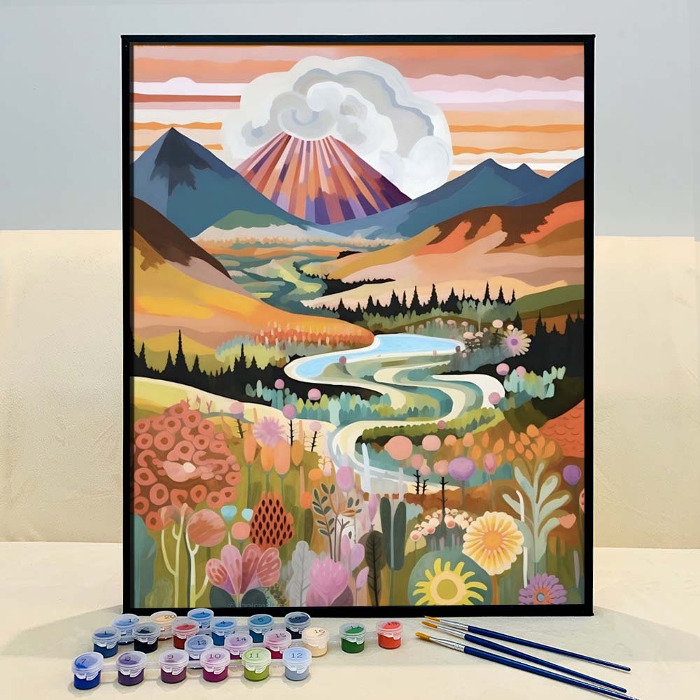 "Colorful Yellowstone" Series by ColourMost™ #18 - 'Kismet' | Original Paint by Numbers (16"x20" / 40x50cm) | Also ship to UK, CA, AU, and NZ
