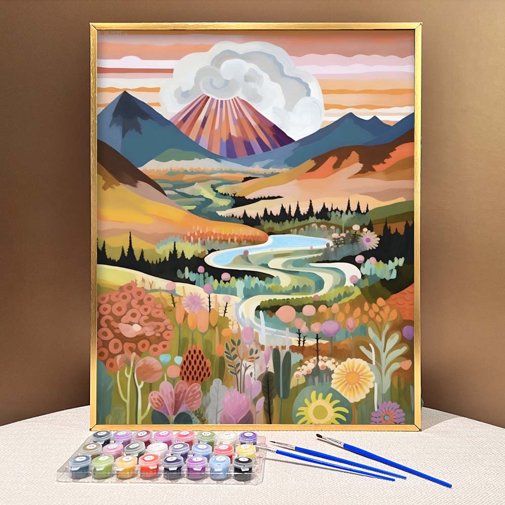 "Colorful Yellowstone" Series by ColourMost™ #18 - 'Kismet' | Original Paint by Numbers (16"x20" / 40x50cm) | Also ship to UK, CA, AU, and NZ
