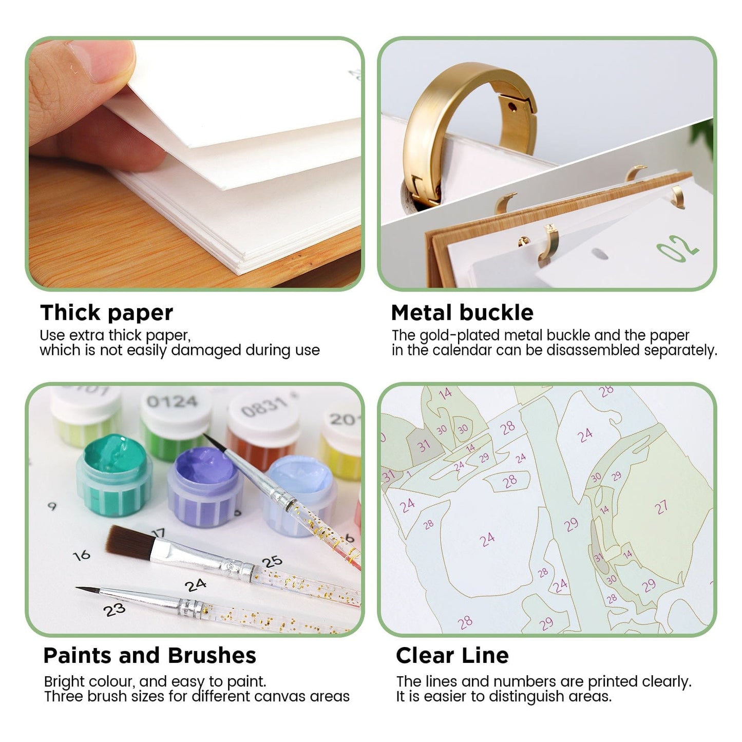 ColourMost™ 2026 Desk Calendar Series – Drinks /Paint by Numbers(18.2cm x 22.5cm)