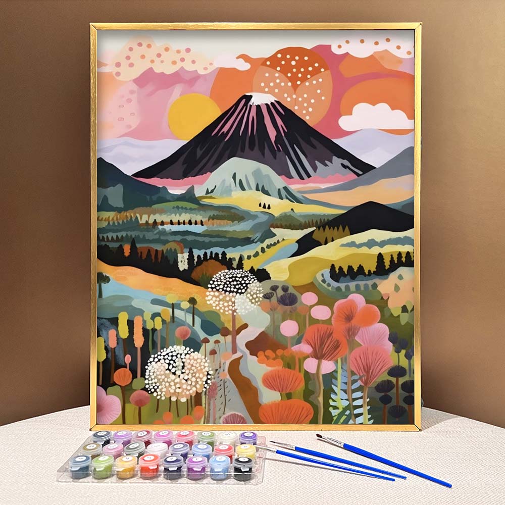 "Colorful Yellowstone" Series by ColourMost™ #01 - 'Nova' | Original Paint by Numbers (16"x20" / 40x50cm) | Also ship to UK, CA, AU, and NZ
