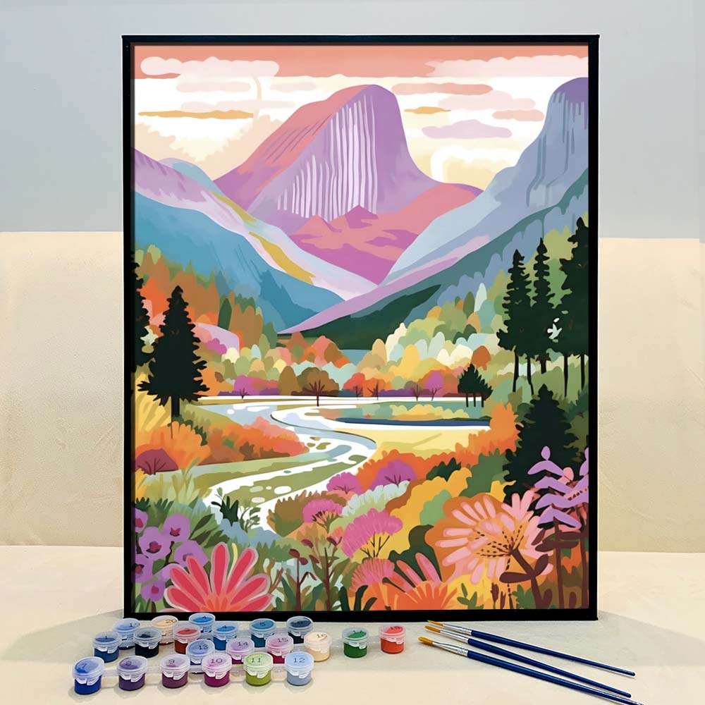 "Colorful Yosemite" Series by ColourMost™ #01 on El Capitan - 'Aplomb' | Original Paint by Numbers
