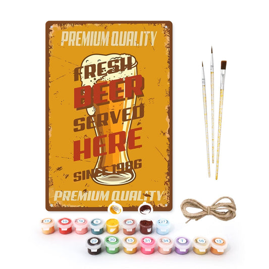 ColourMost™ Metal Bar/Posters Art Paint By Numbers- Fresh Pour #13 (20x30cm /7.8"x11.8")