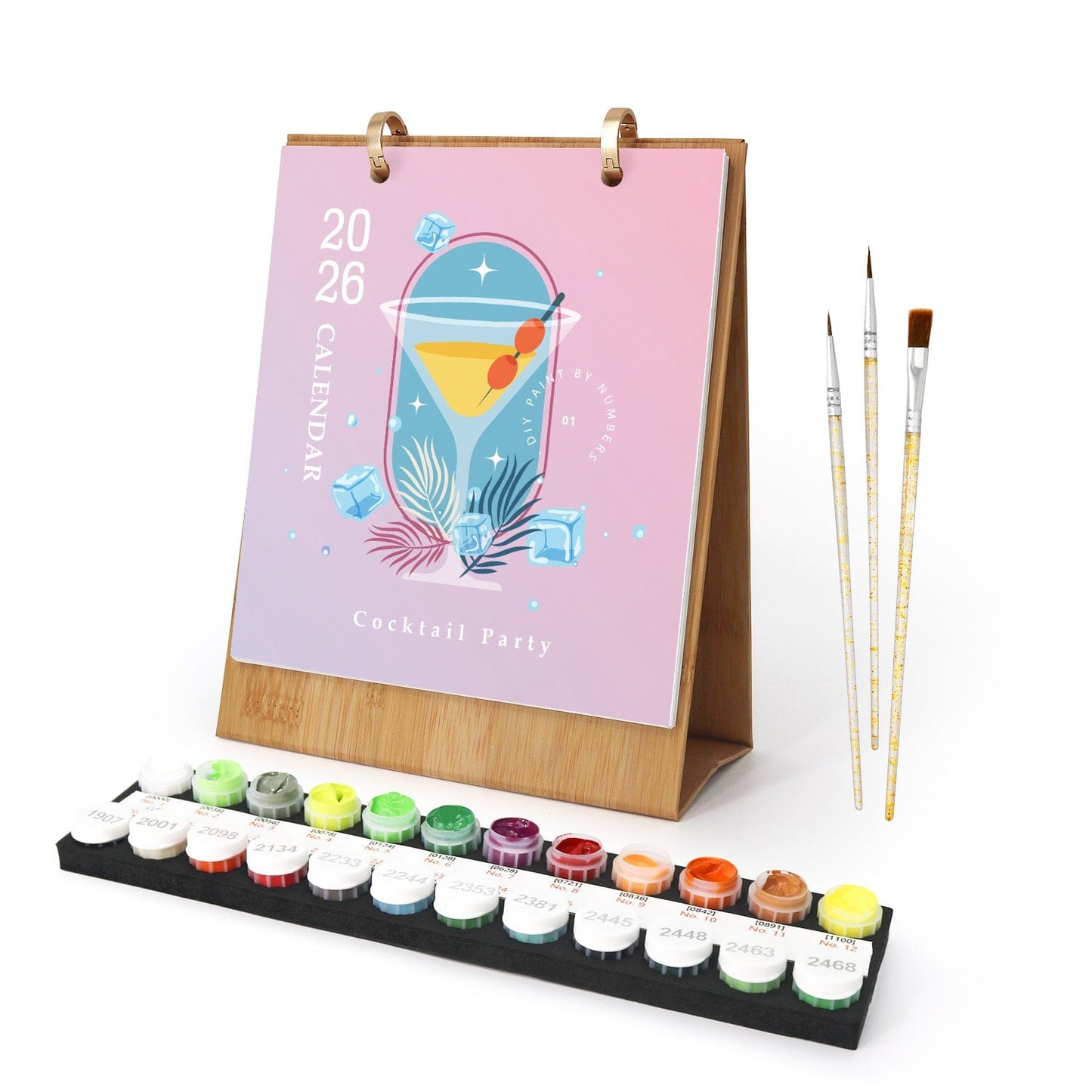 ColourMost™ 2026 Desk Calendar Series – Drinks /Paint by Numbers(18.2cm x 22.5cm)