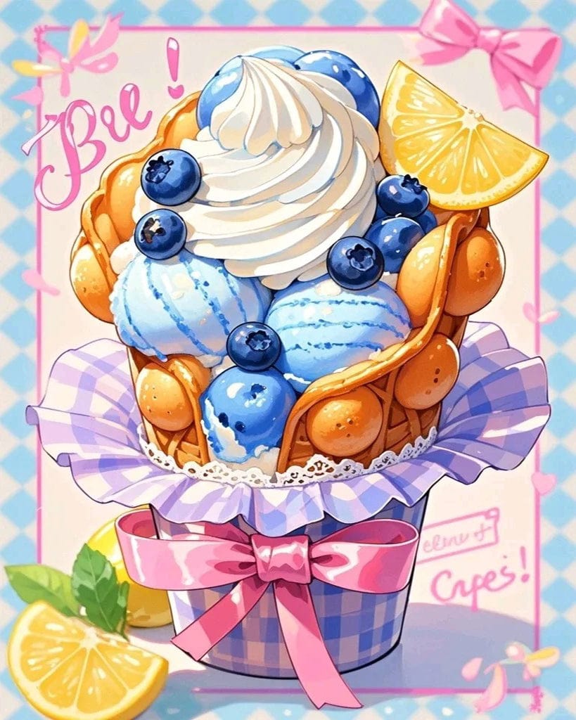 Sweet Scoops Series – Paint by Numbers Kits for Adults | DIY Art for Dessert Lovers