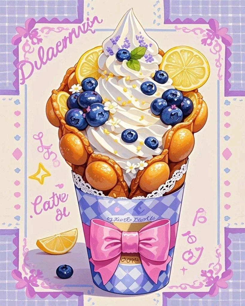 Sweet Scoops Series – Paint by Numbers Kits for Adults | DIY Art for Dessert Lovers