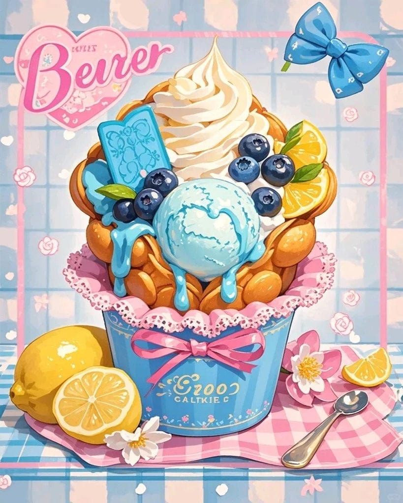 Sweet Scoops Series – Paint by Numbers Kits for Adults | DIY Art for Dessert Lovers