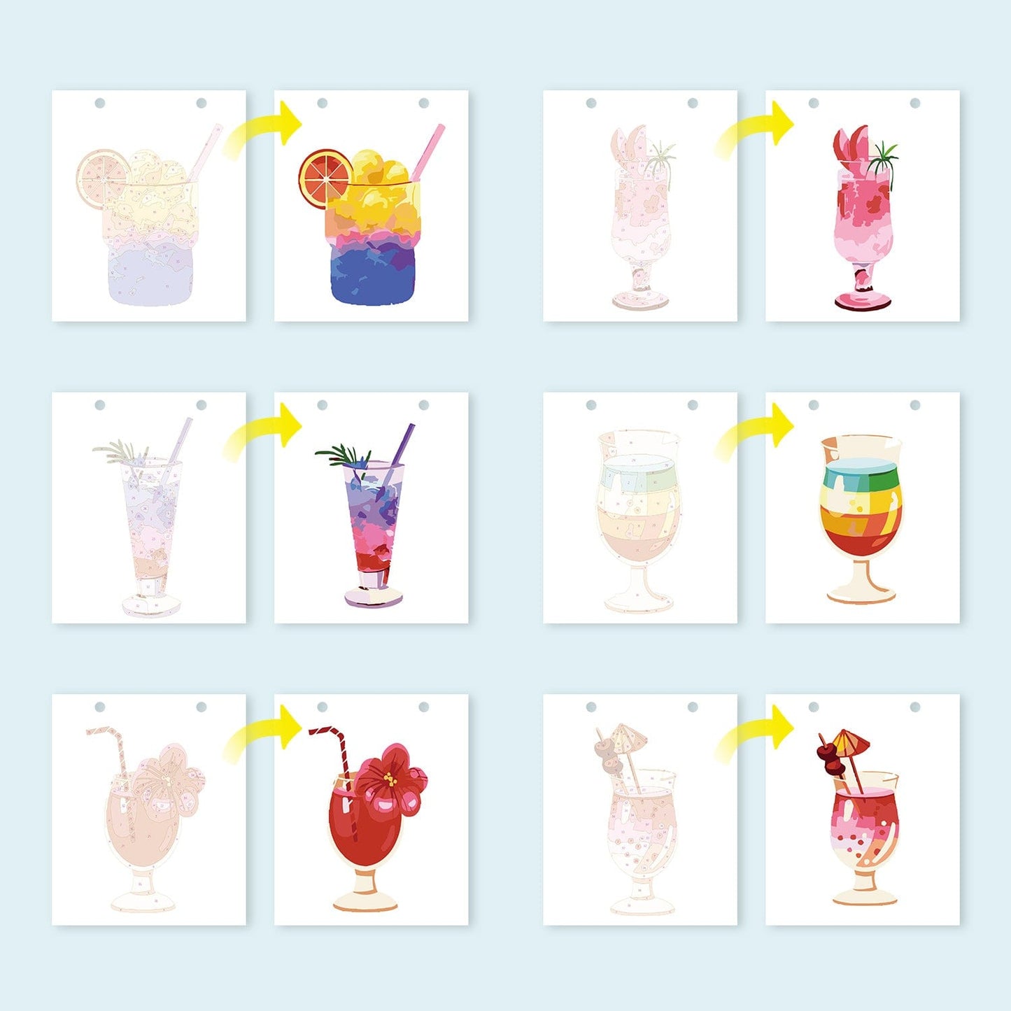 ColourMost™ 2026 Desk Calendar Series – Drinks /Paint by Numbers(18.2cm x 22.5cm)