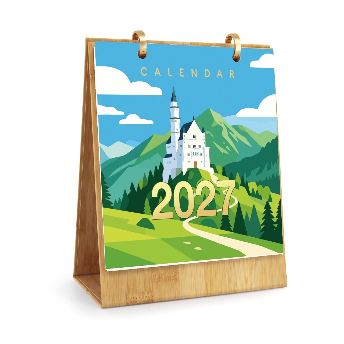 ColourMost™ 2027 Desk Calendar Series – Wanderlust /Paint by Numbers(18.2cm x 22.5cm)