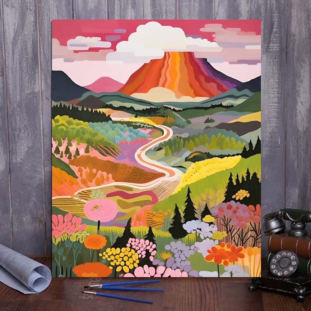 "Colorful Yellowstone" Series by ColourMost™ #29 - 'Serenity' | Original Paint by Numbers (16"x20" / 40x50cm) | Also ship to UK, CA, AU, and NZ