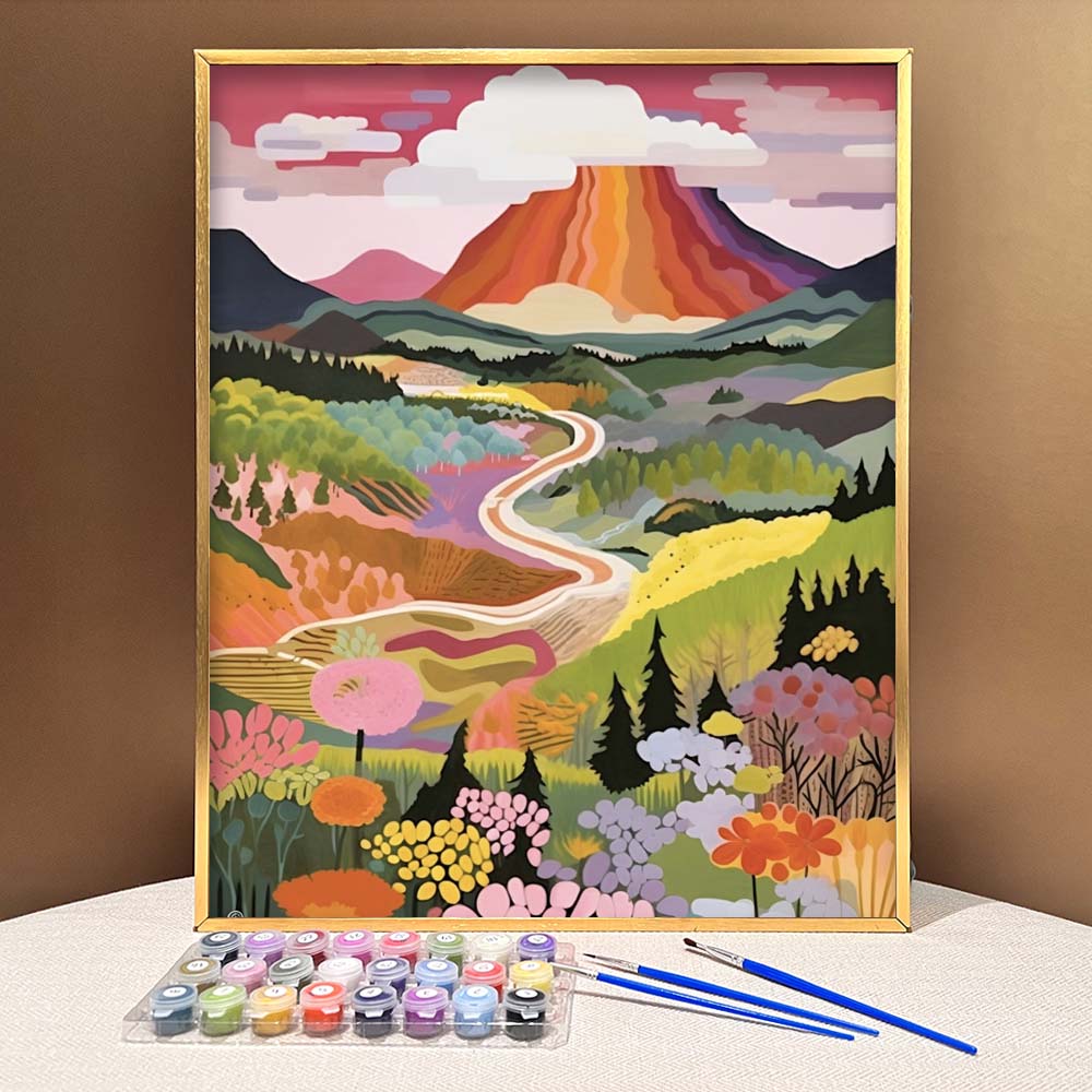 "Colorful Yellowstone" Series by ColourMost™ #29 - 'Serenity' | Original Paint by Numbers (16"x20" / 40x50cm) | Also ship to UK, CA, AU, and NZ