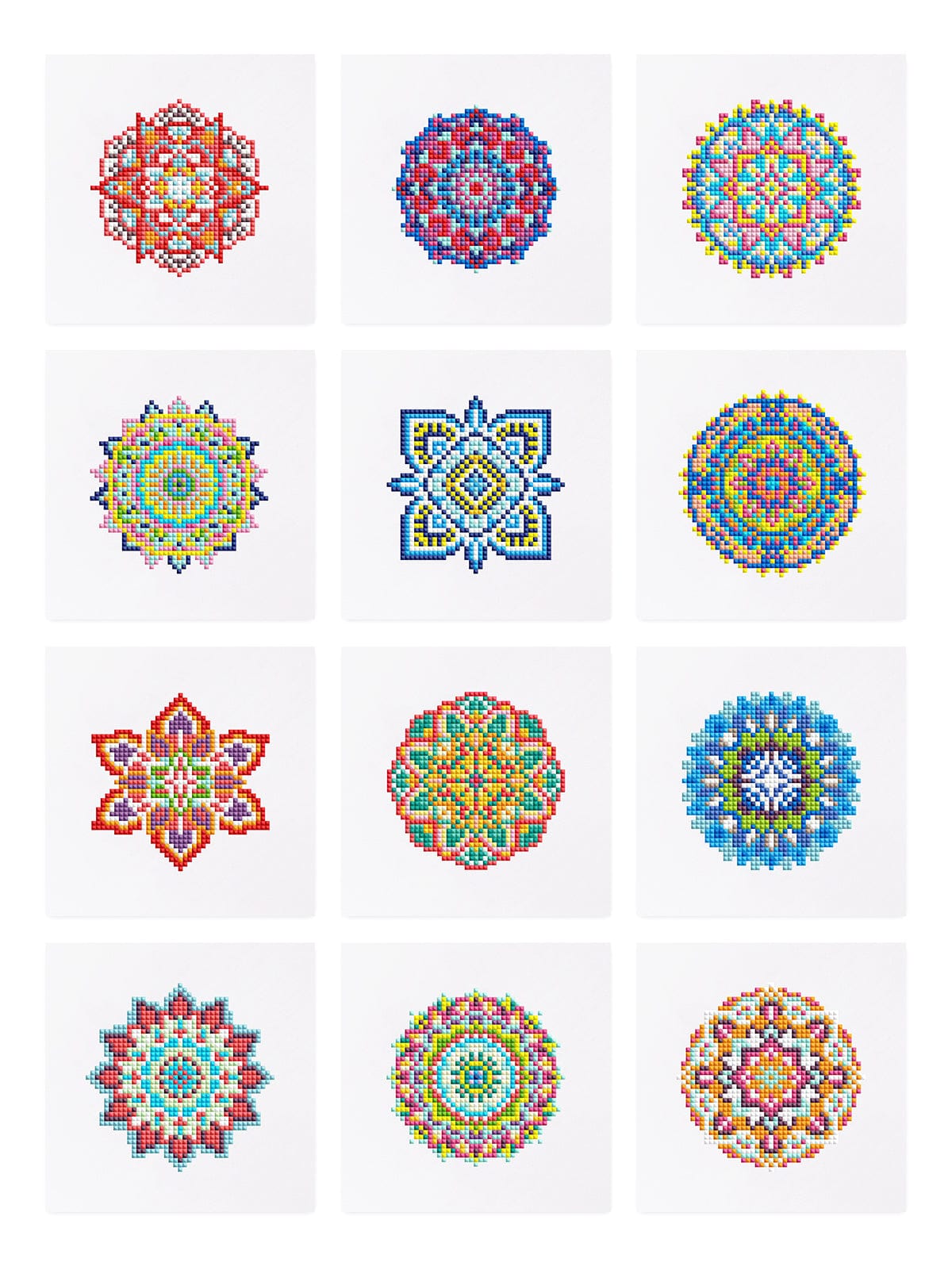 ColourMost™ Mini Diamond Painting Series #14: 'Mandala Magic' - Frameless 12-in-1 Set (6"x7" / 15x18cm)