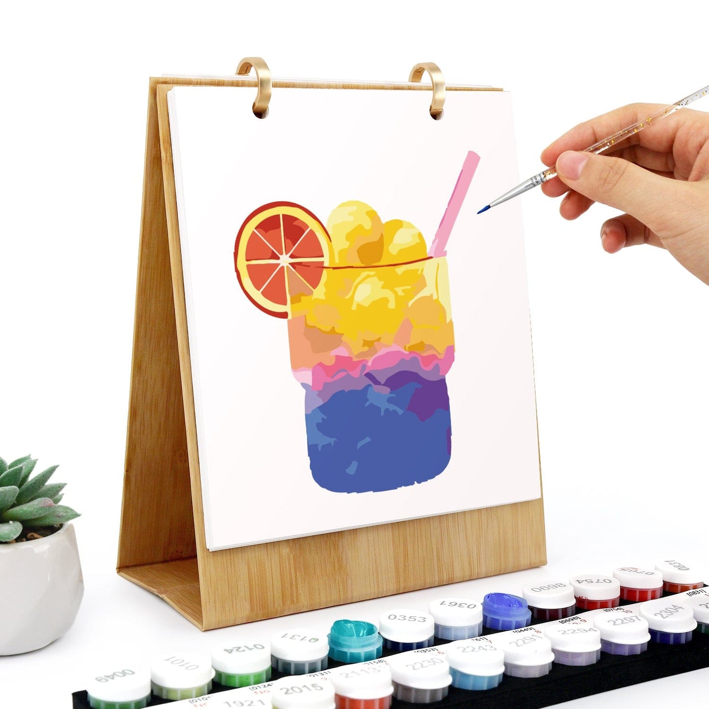 ColourMost™ 2026 Desk Calendar Series – Drinks /Paint by Numbers(18.2cm x 22.5cm)