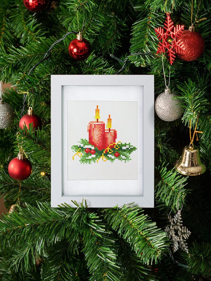 ColourMost™ Mini Diamond Painting Series #09: 'Christmas Cheer 3' - Frameless 12-in-1 Set (6"x7" / 15x18cm)