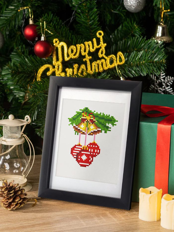 ColourMost™ Mini Diamond Painting Series #09: 'Christmas Cheer 3' - Frameless 12-in-1 Set (6"x7" / 15x18cm)