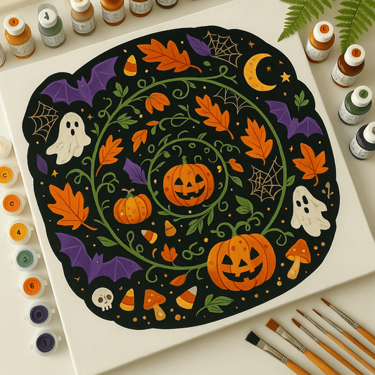 Halloween Mystic Whirl – DIY Paint by Numbers Kits