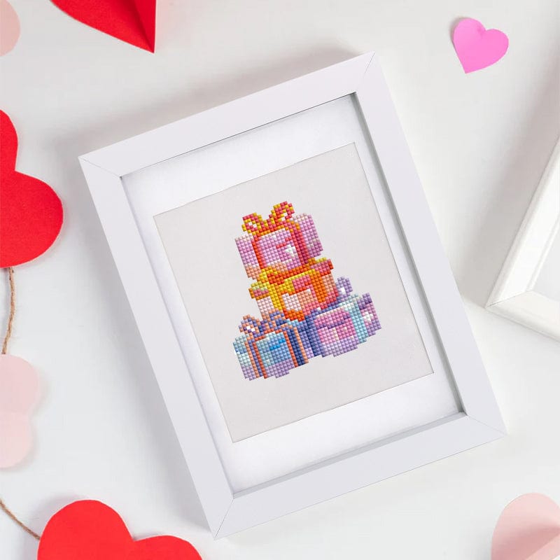 ColourMost™ Mini Diamond Painting Series #10: 'Happy Birthday' - Frameless 12-in-1 Set (6"x7" / 15x18cm)