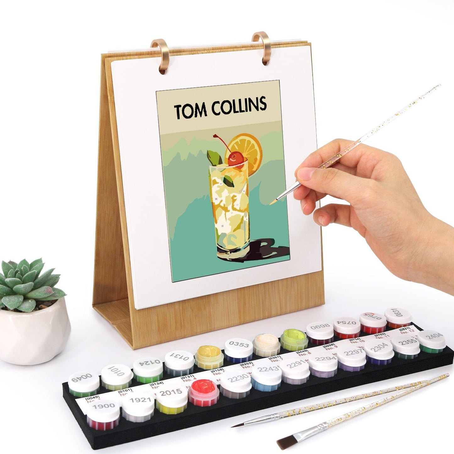 ColourMost™ 2026 Desk Calendar Series – Cocktails /Paint by Numbers(18.2cm x 22.5cm)