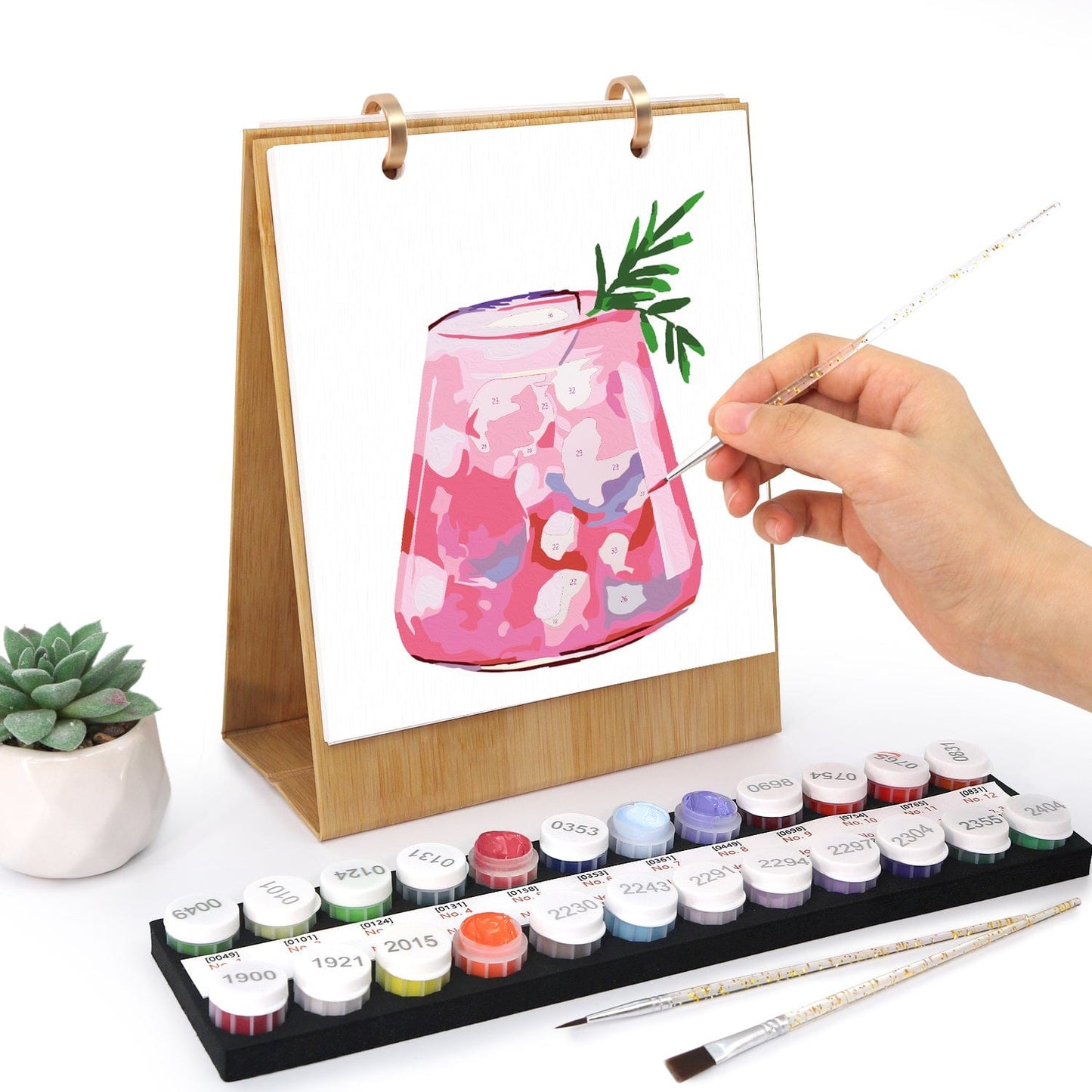 ColourMost™ 2026 Desk Calendar Series – Drinks /Paint by Numbers(18.2cm x 22.5cm)