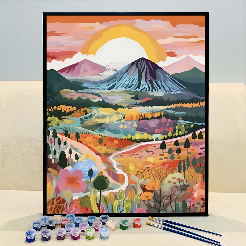 "Colorful Yellowstone" Series by ColourMost™ #04 - 'Ethos' | Original Paint by Numbers (16"x20" / 40x50cm) | Also ship to UK, CA, AU, and NZ