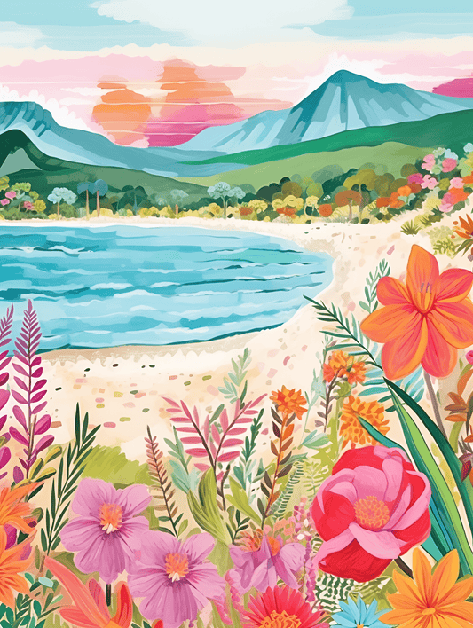 "Vibrant Shores" Series by ColourMost™ #04 | Original Paint by Numbers